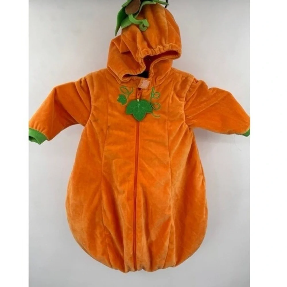Hallows Eve NEW Baby Halloween Pumpkin Costumer SZ 0-6 months Cozy Fall
